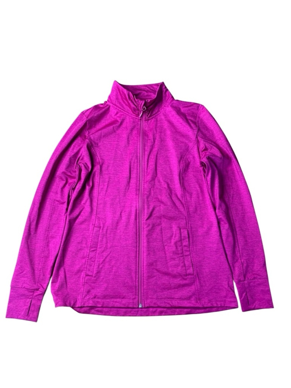 Mondetta Performance Full-Zip Jacket - Magenta Heather Large